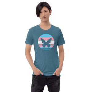 Trans Flag Butterfly All Gender T-Shirt